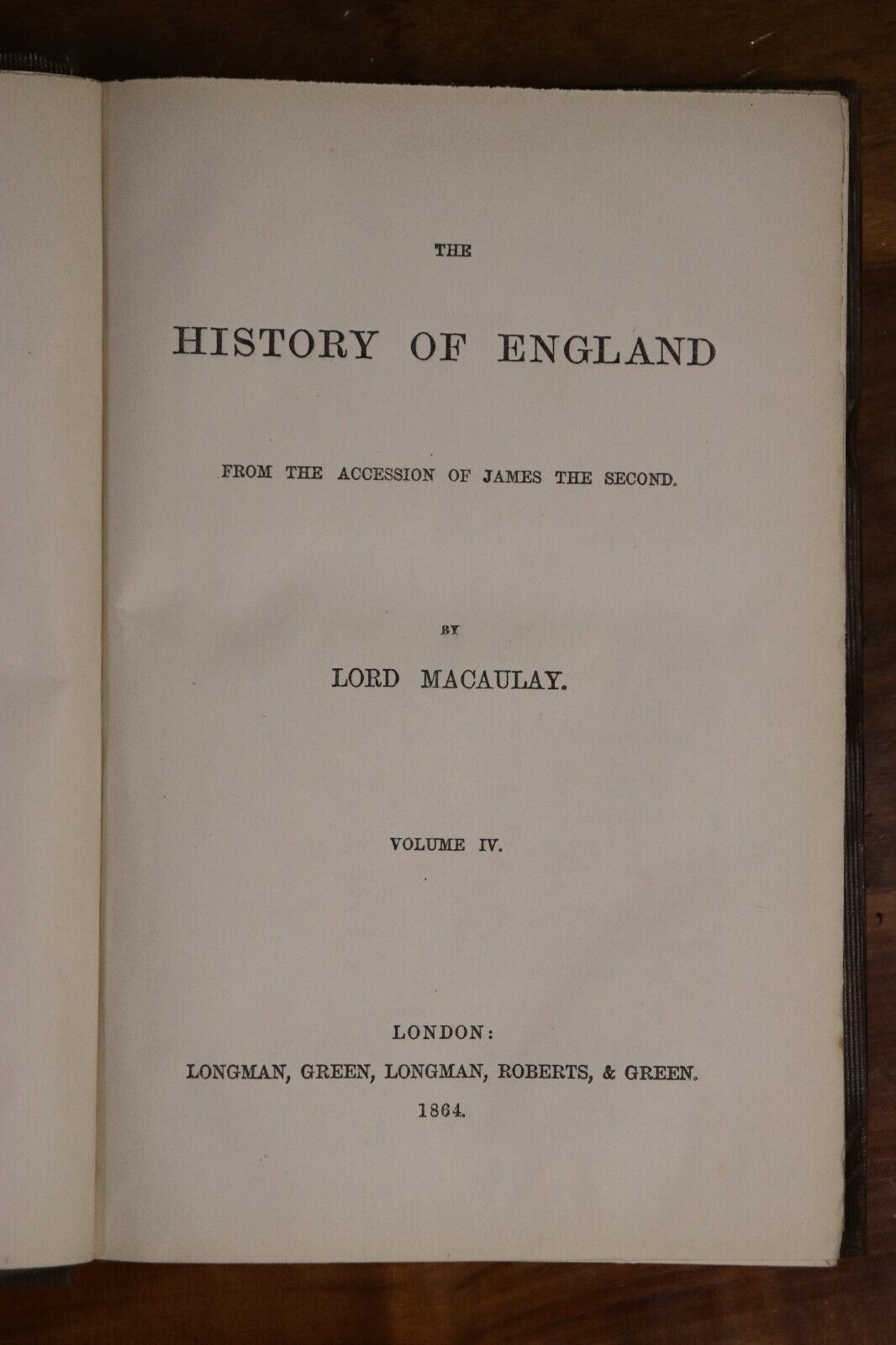 1864 The History Of England by Lord Macaulay Antique Book Vol. 4 - 0