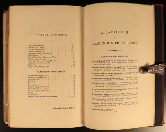 1874 Cicero Select Letters by Albert Watson Antique Roman History Book Clarendon