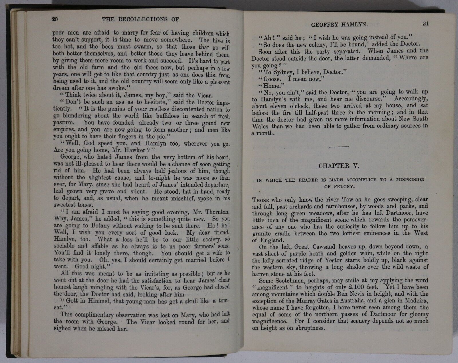 1910 Geoffry Hamlyn by Henry Kingsley Antique Literature Fiction Book