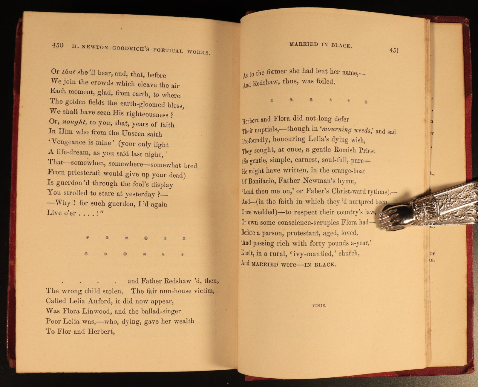 1873 Poetical Works Of Newton Goodrich Antiquarian Australian Poetry Book