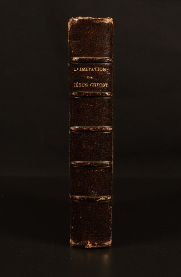 L'Imitation De Jesus Christ par De Lamennais 1885 Antique French Theology Book