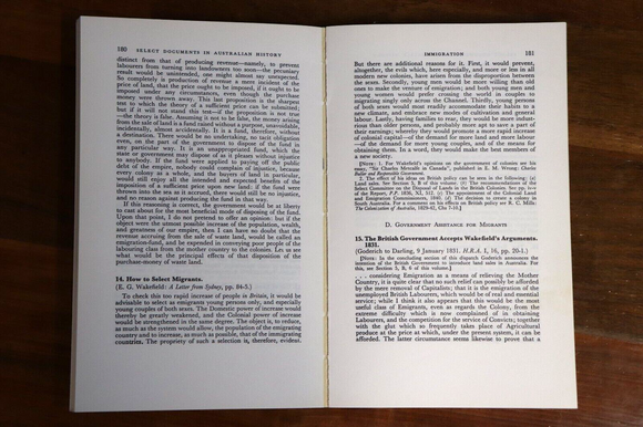 1977 Select Documents In Australian History Manning Clark History Book