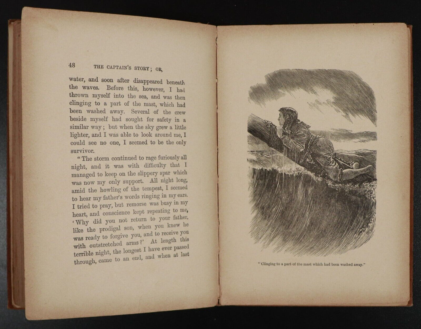 c1905 The Captain's Story or The Disobediant Son W.S Martin Antique Fiction Book