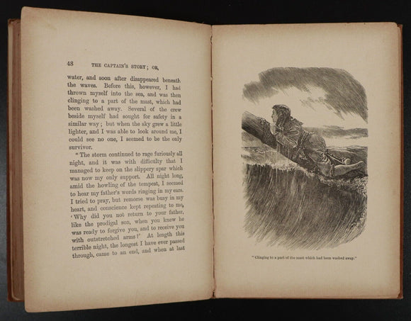c1905 The Captain's Story or The Disobediant Son W.S Martin Antique Fiction Book