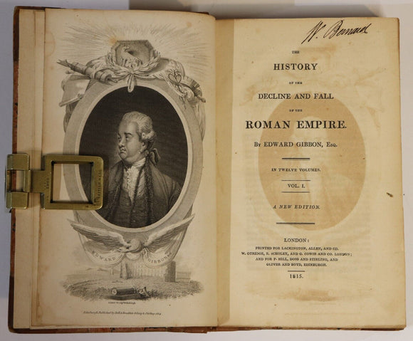1815 12vol History Of The Roman Empire by E. Gibbon Antiquarian Book Set