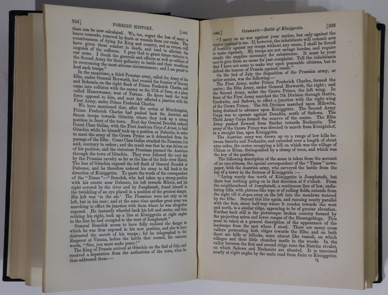 1867 The Annual Register For The Year 1866 Antique British World History Book