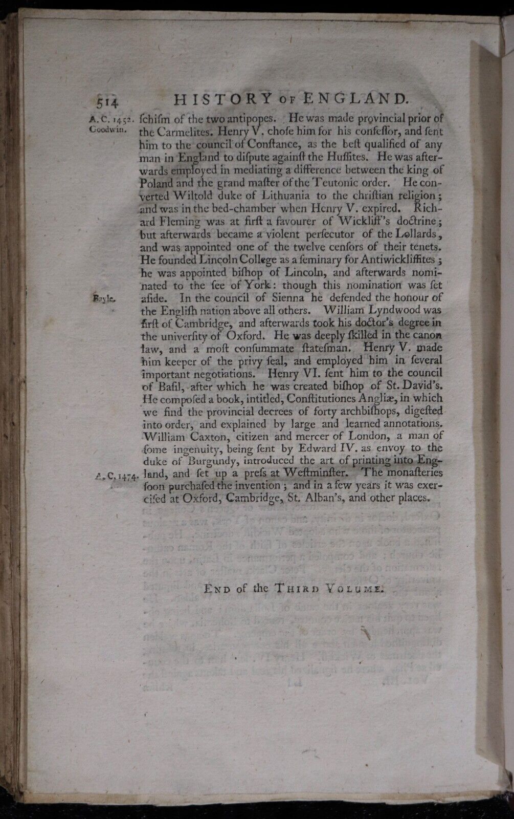 1758 7vol Complete History Of England by T. Smollett Antiquarian Book Set