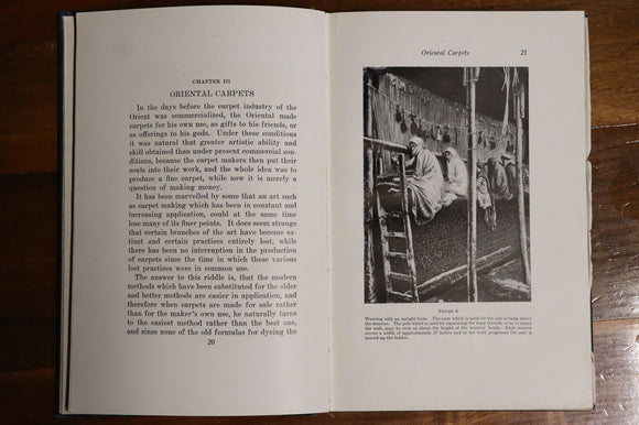 1923 Carpets & Rugs by Otis A. Kenyon Antique American History Book