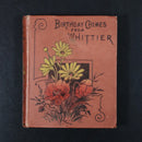 c1900 Birthday Chimes From John Greenleaf Whittier Antique Poetry Diary Book-7