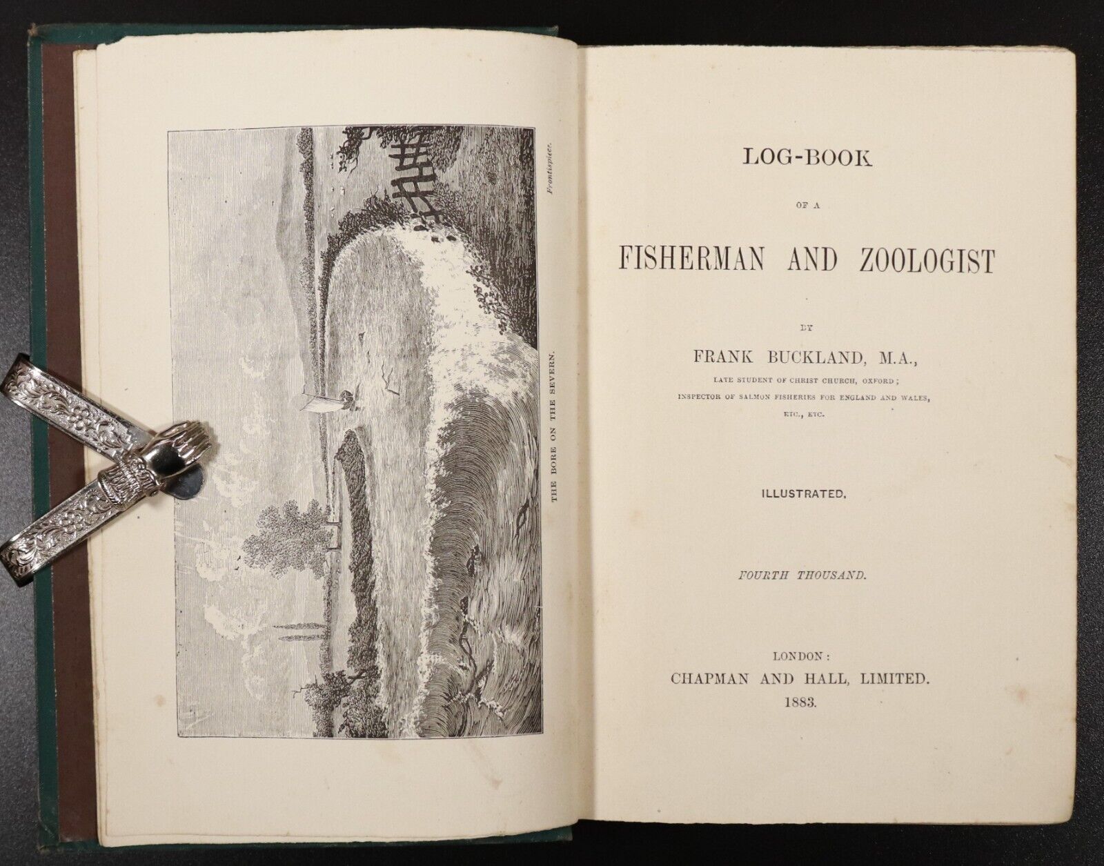 1883 Log-Book Of A Fisherman & Zoologist F Buckland Antique Natural History Book - 0