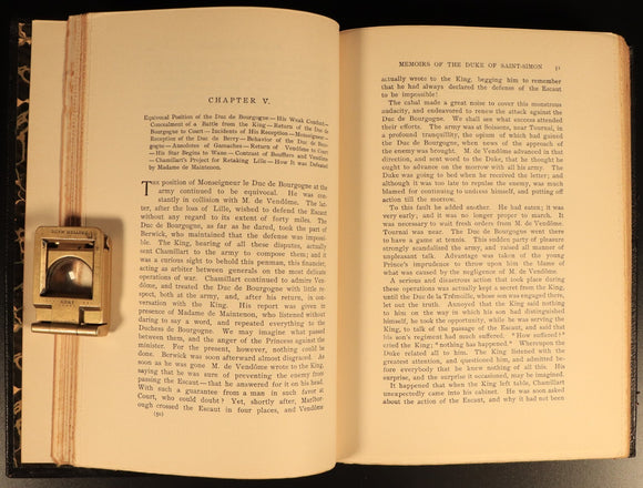 Memoirs Of Louis XIV & Regency 3vol Set 1901 Antique French Royal History Book