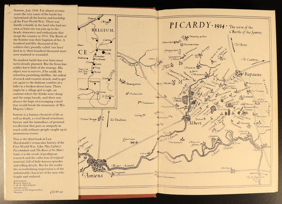 Somme by Lyn Macdonald 1983 1st Edition British Military History Book WW1