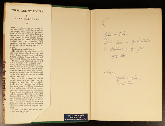 1957 These Are My People by Alan Marshall Vintage Australian History Book Mallee