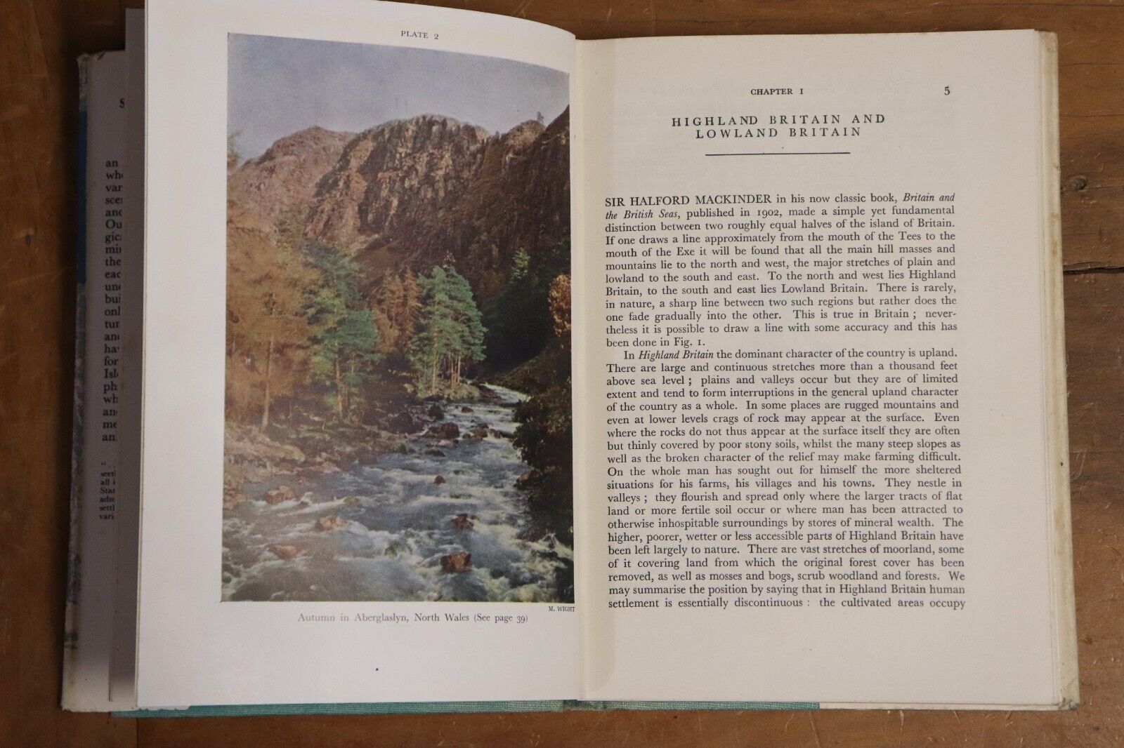 1947 Britain's Structure & Scenery Antique British Natural History Book