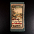 c1930 Johnston's Motoring & Touring Map Of Scotland Antique Map Travel Book-1