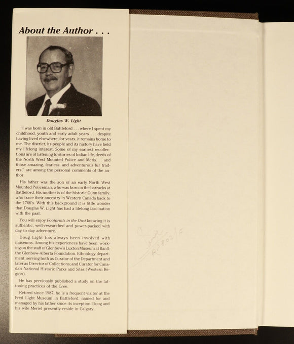 1987 Footprints In The Dust Douglas W. Light Military History Book 1st Ed SIGNED