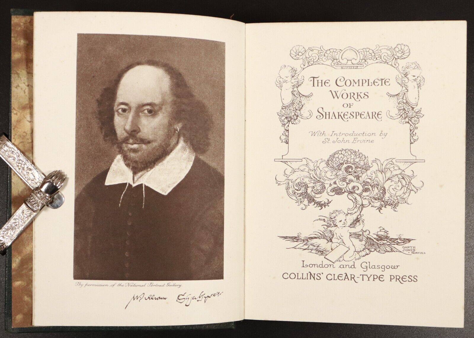 1923 The Complete Works Of Shakespeare Antique Literature Book Illustrated - 0