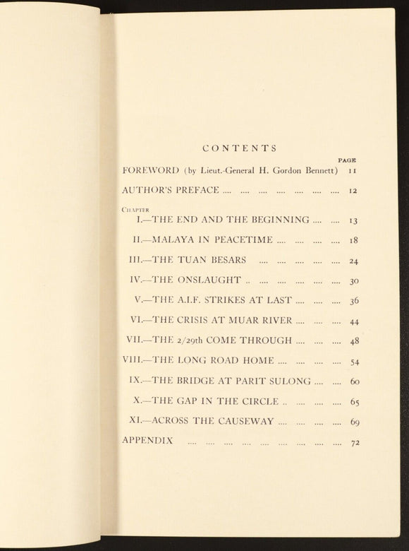 1942 Grim Glory A.I.F. In Malaya by G. Mant Australian Military History Book