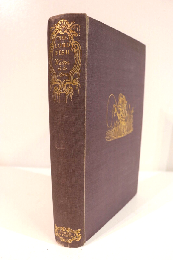 1933 The Lord Fish by Walter De La Mare Antique British Literature Book
