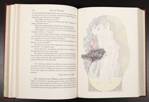 1946 Tales Of Hoffmann Antique German Romantic Literature Book Illustrated