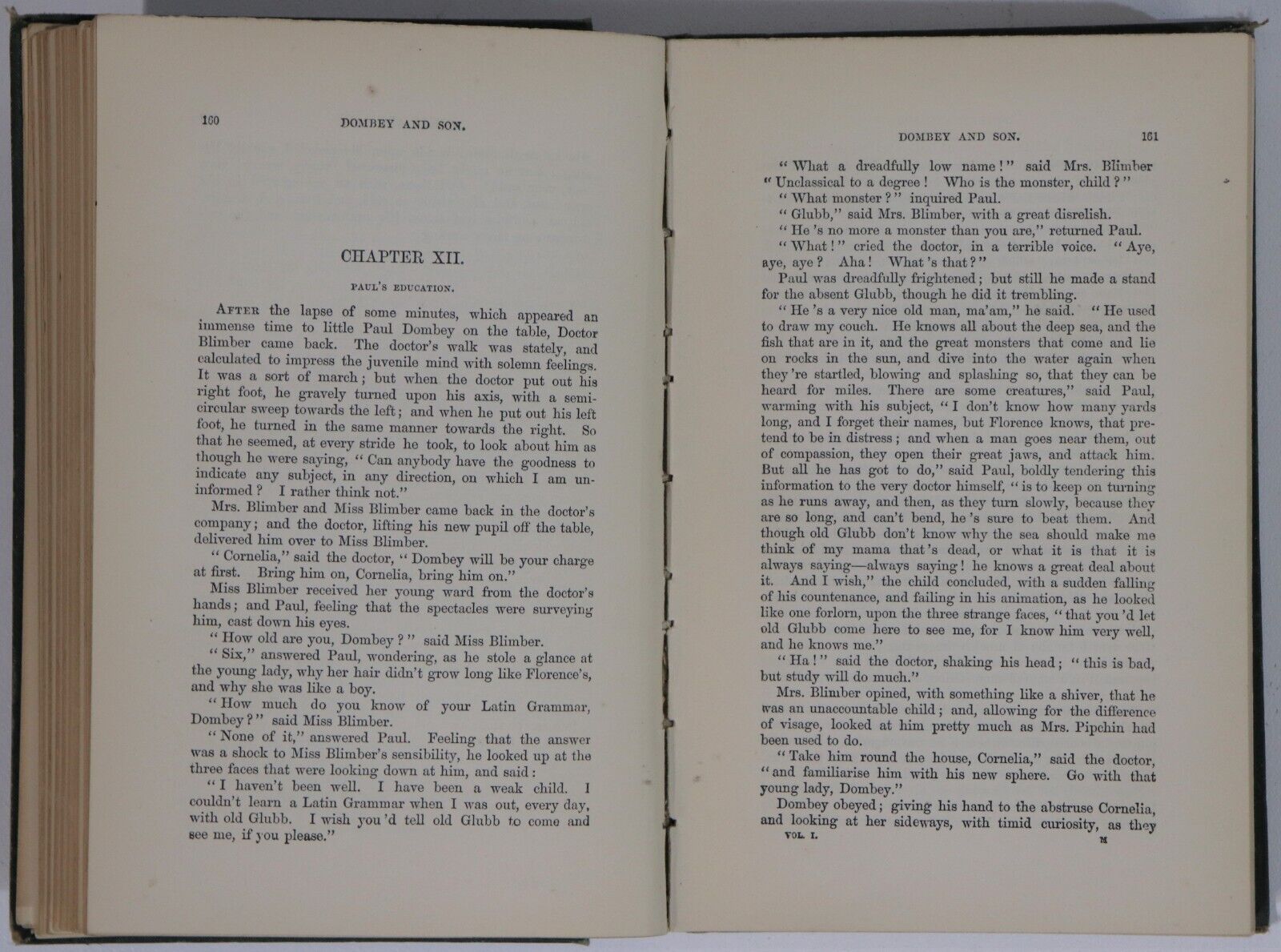 c1879 2vol Dombey And Son by Charles Dickens Antique British Fiction Book Set