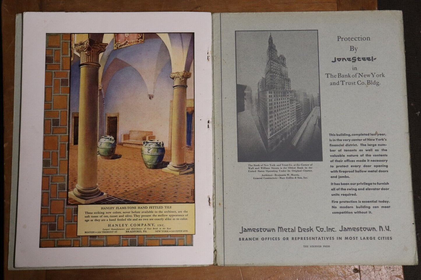 1931 Architecture Magazine April Charles Scribner Architecture Magazine Book
