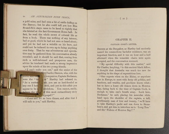 1896 An Australian Bush Track by JD Hennessey Antique Australian Fiction Book