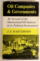 1962 Oil Companies & Governments by J Hartshorn Oil Industry History Book-1