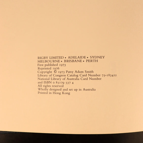 1976 Romance Of Australian Railways by Patsy Adam Smith Railway Trains Book