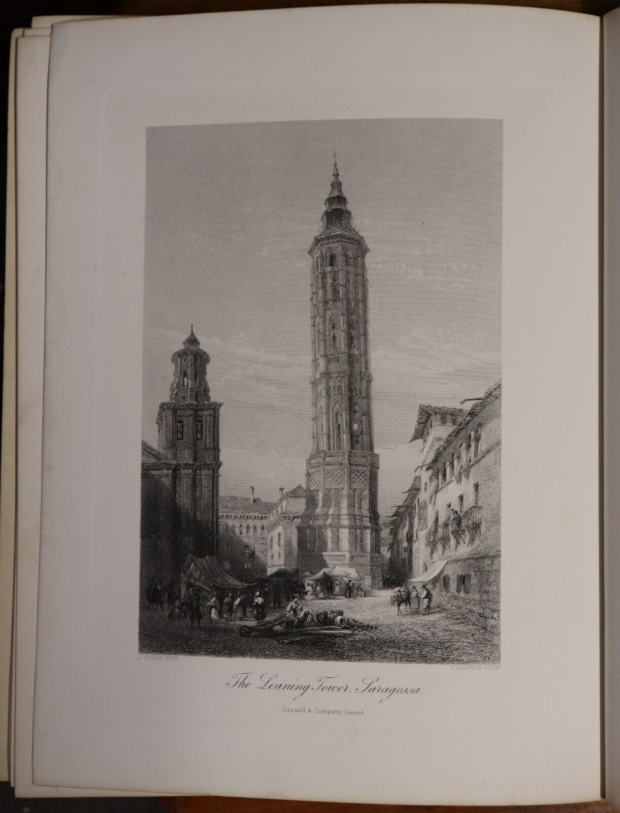 c1875 Picturesque Europe - Division 14 Antiquarian Engravings Plates Book