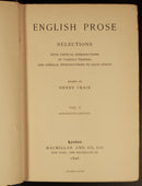 1896 English Prose Selections 19th Century Henry Craik Antique Literature Book-5