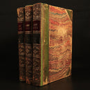 1852 3vol History Of Henry Esmond by Thackeray Antique Fiction Book Set 1st Ed.-1