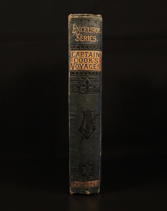 1882 Captain Cooks Three Voyages Round The World Antique Exploration Book