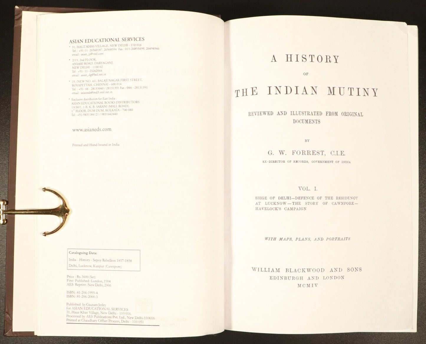 2006 3vol History Of The Indian Mutiny by GW Forrest Military History Book Set