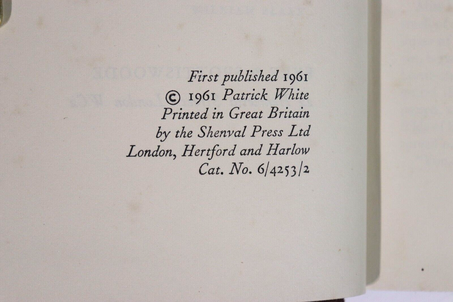 1961 Riders In The Chariot by Patrick White 1st Edition Vintage Fiction Book