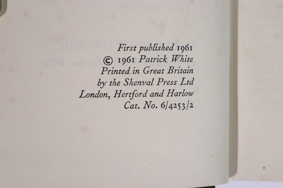 1961 Riders In The Chariot by Patrick White 1st Edition Vintage Fiction Book