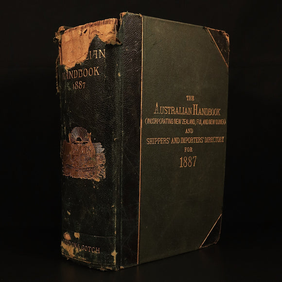 1887 Australian Handbook Directory Business Guide Colonial History Book Maps
