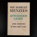 1967 Afternoon Light by Robert Gordon Menzies Australian History Book 1st Ed.-5