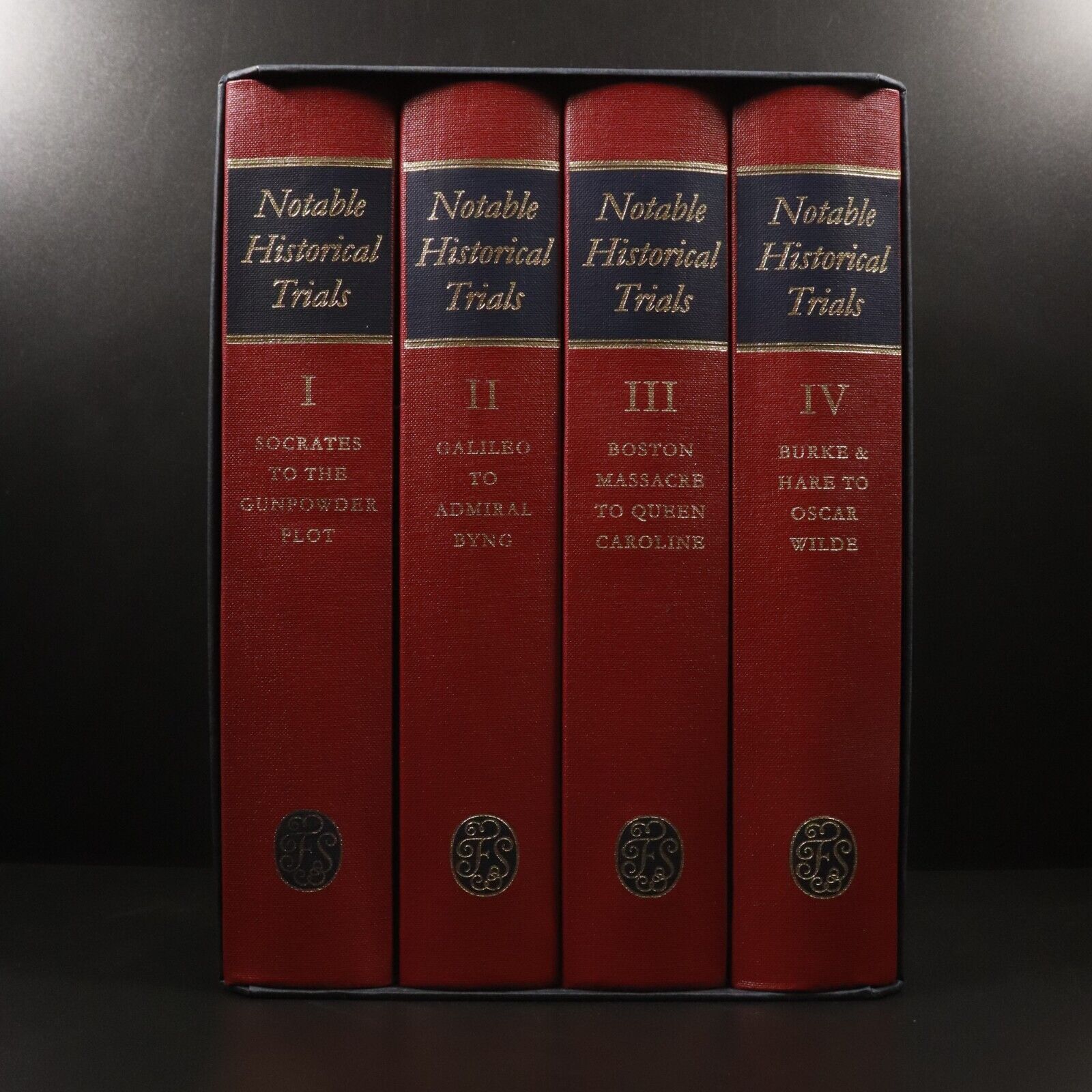 1999 4vol Notable Historical Trials Folio Society History Book Set Illustrated - 0