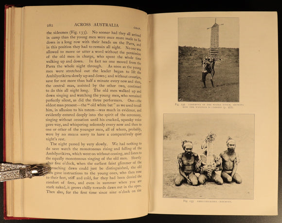 1912 Across Australia by B Spencer & FJ Gillen Antique Australian History Books