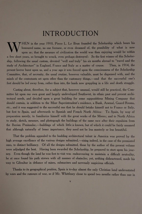 1917 The Minor Ecclesiastical Domestic & Garden Architecture Of Southern Spain