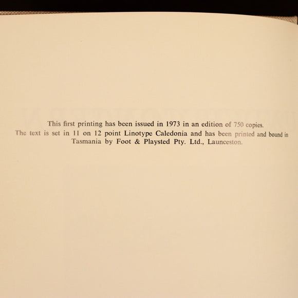 1973 Traveller Under Concern Frederick Mackie Australian Colonial History Book