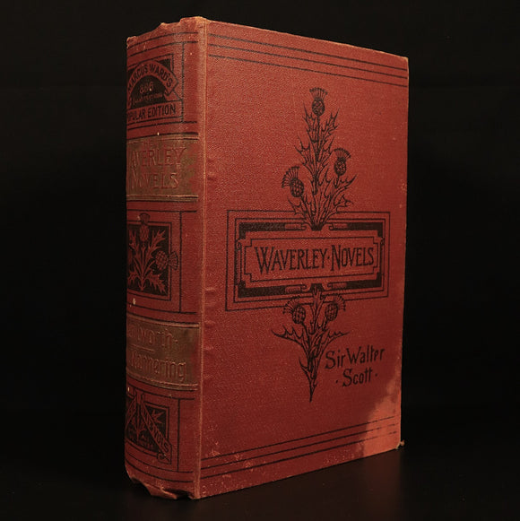 1882 Kenilworth + Guy Mannering by Walter Scott Antique Fiction Books 2vol In 1