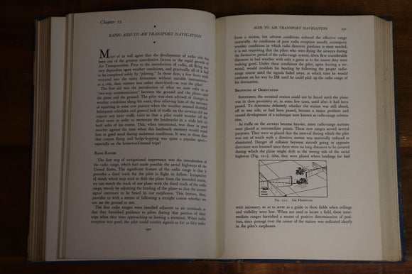 1943 Air Transport Navigation by P Redpath Antique Flight Pilot Navigation Book