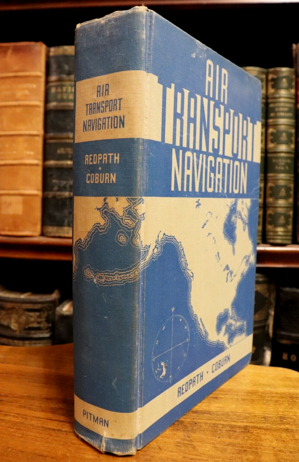 1943 Air Transport Navigation by P Redpath Antique Flight Pilot Navigation Book