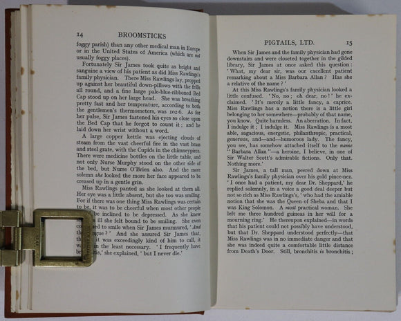 1925 Broomsticks by Walter De La Mare 1st Edition British Literature Book