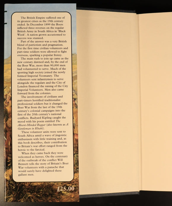 1999 Absent Minded Beggars W. Bennett SIGNED Boer War Military History Book 1st