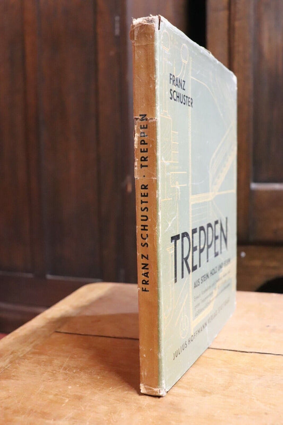 1949 Treppen Aus Stein Holz Und Eisen Antique German Architecture Book