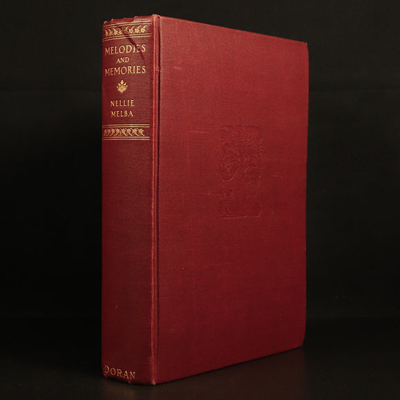 Melodies & Memories by Nellie Melba 1926 Antique Australian Music History Book