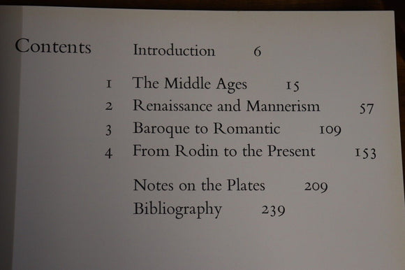 c1977 Masterpieces Of Western Sculpture Art Reference & History Book